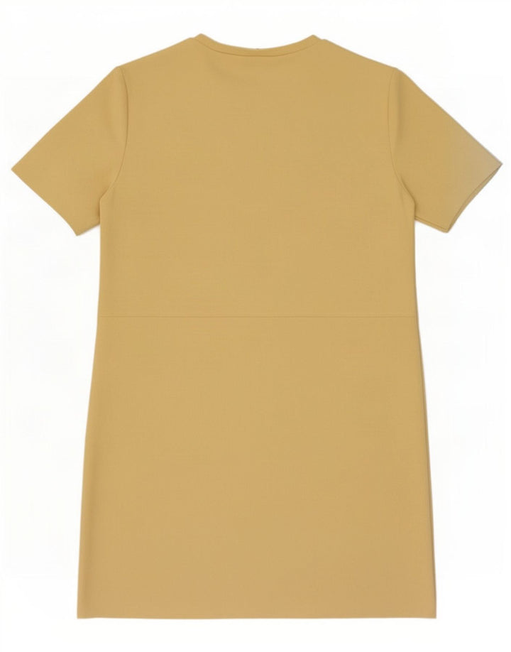 Zara Robe droite pour femme UK 44 Jaune moyen