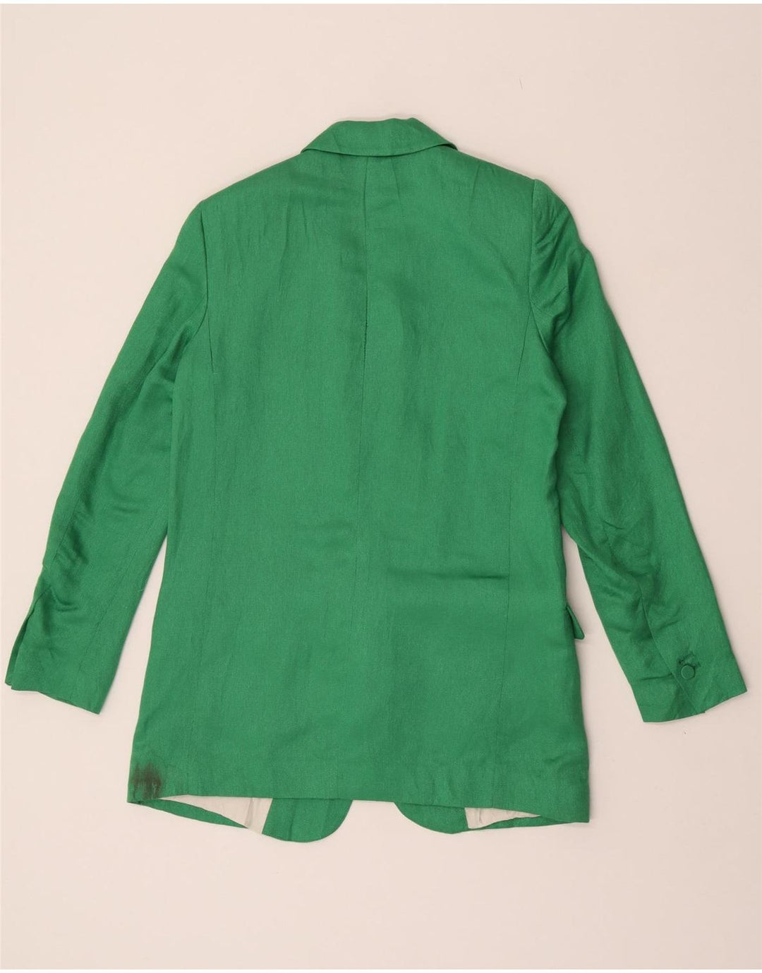 Zara Veste Blazer Ouverte Femme UK 10 Petit Vert