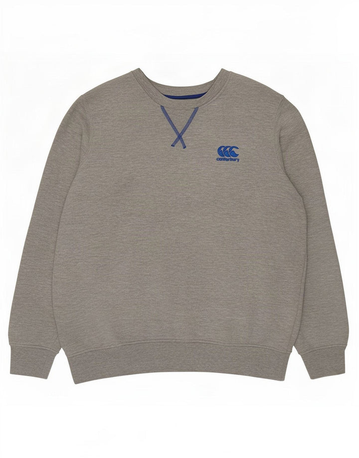 Canterbury Sweat-shirt pour homme en coton gris Taille L