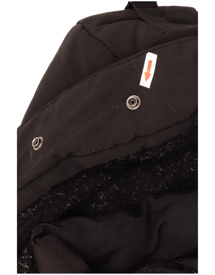 Superdry Veste matelassée à capuche pour femme UK 12 Medium Noir Polyester