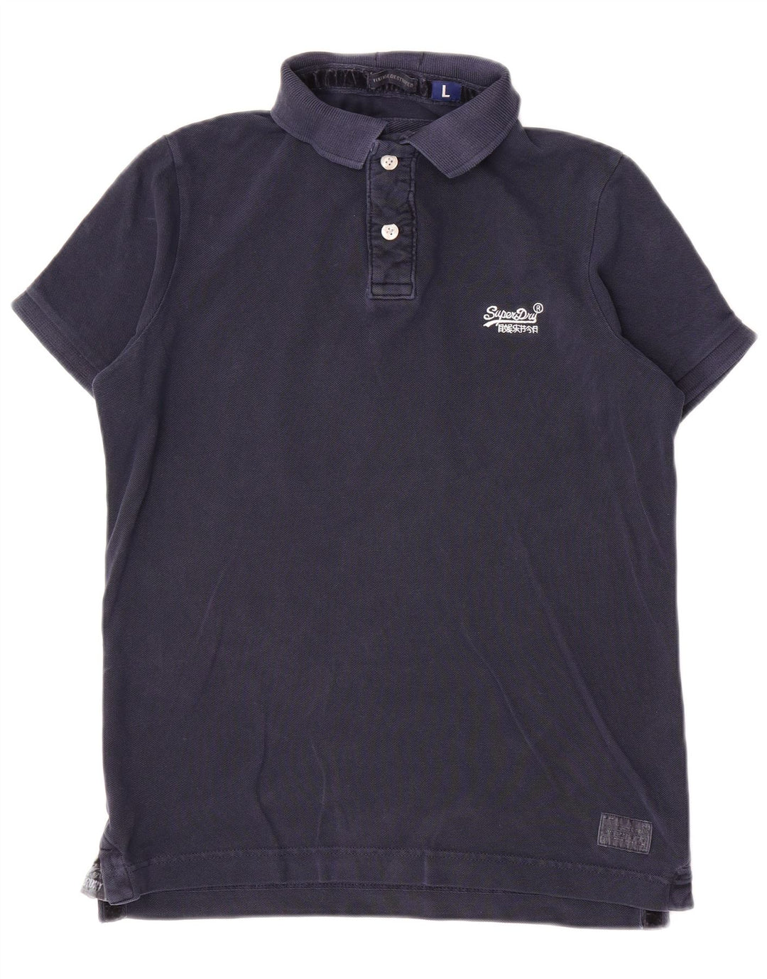 Superdry Polo Homme Grand Bleu Marine Coton