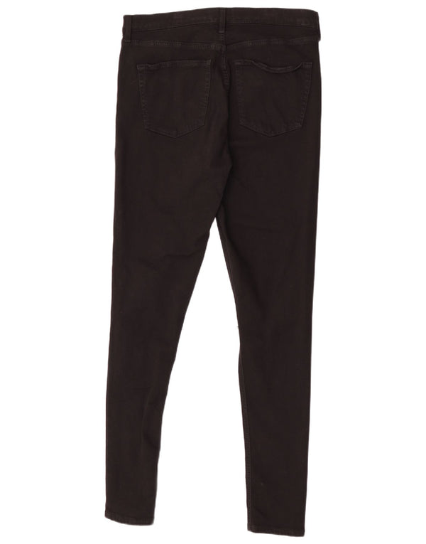 Topshop Womens Jamie Distressed Skinny Jeans  W34 L32 Black Polyester