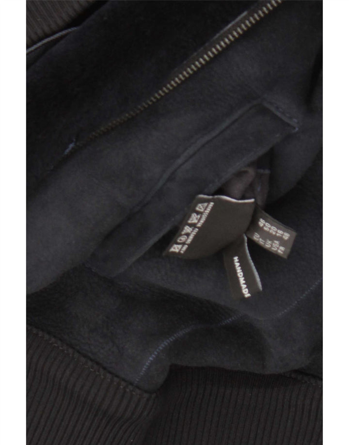 CPL1953 Veste Bomber Shearling Femme UK 20 2XL Bleu Marine Shearling
