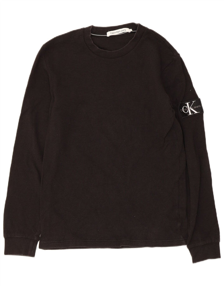 Calvin Klein Jeans Haut à Manches Longues Homme Noir Moyen