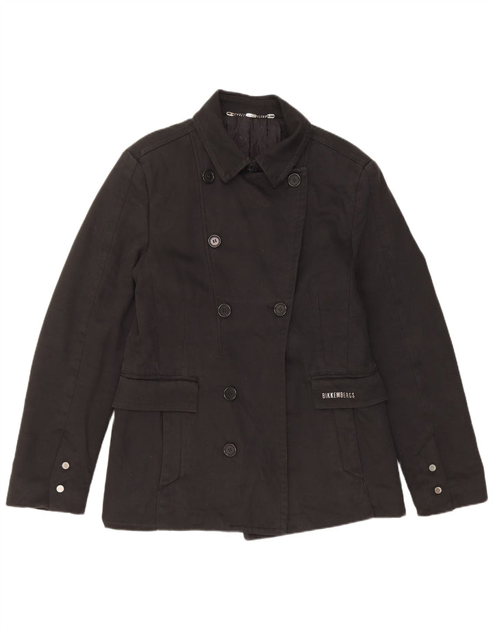 Bikkembergs Veste Blazer Double Boutonnage Femme IT 50 XL Coton Noir
