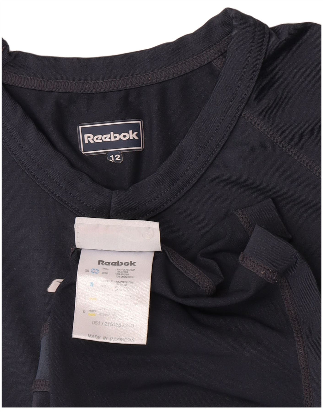 Reebok T-Shirt Garçon 11-12 ans Gris Colorblock Polyester