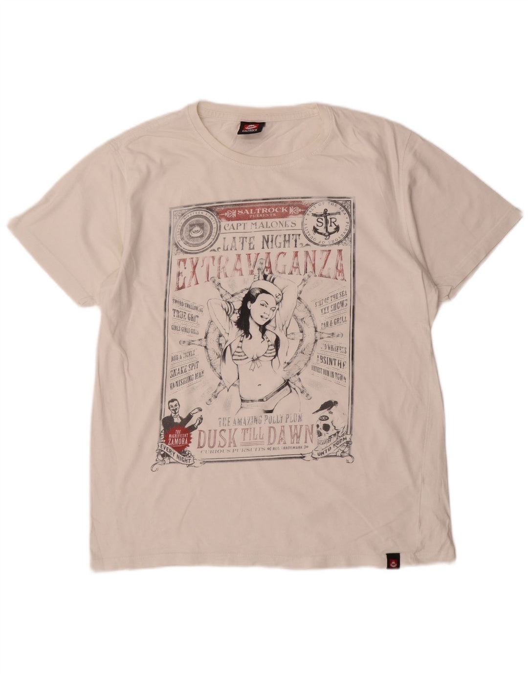 Saltrock T-Shirt Graphique Homme Blanc Moyen