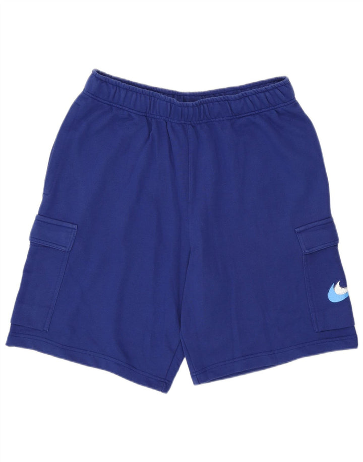 Nike Short de sport graphique en coton bleu moyen pour homme