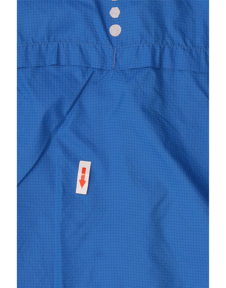Puma Veste de pluie à capuche pour homme UK 42 XL Bleu Check Nylon