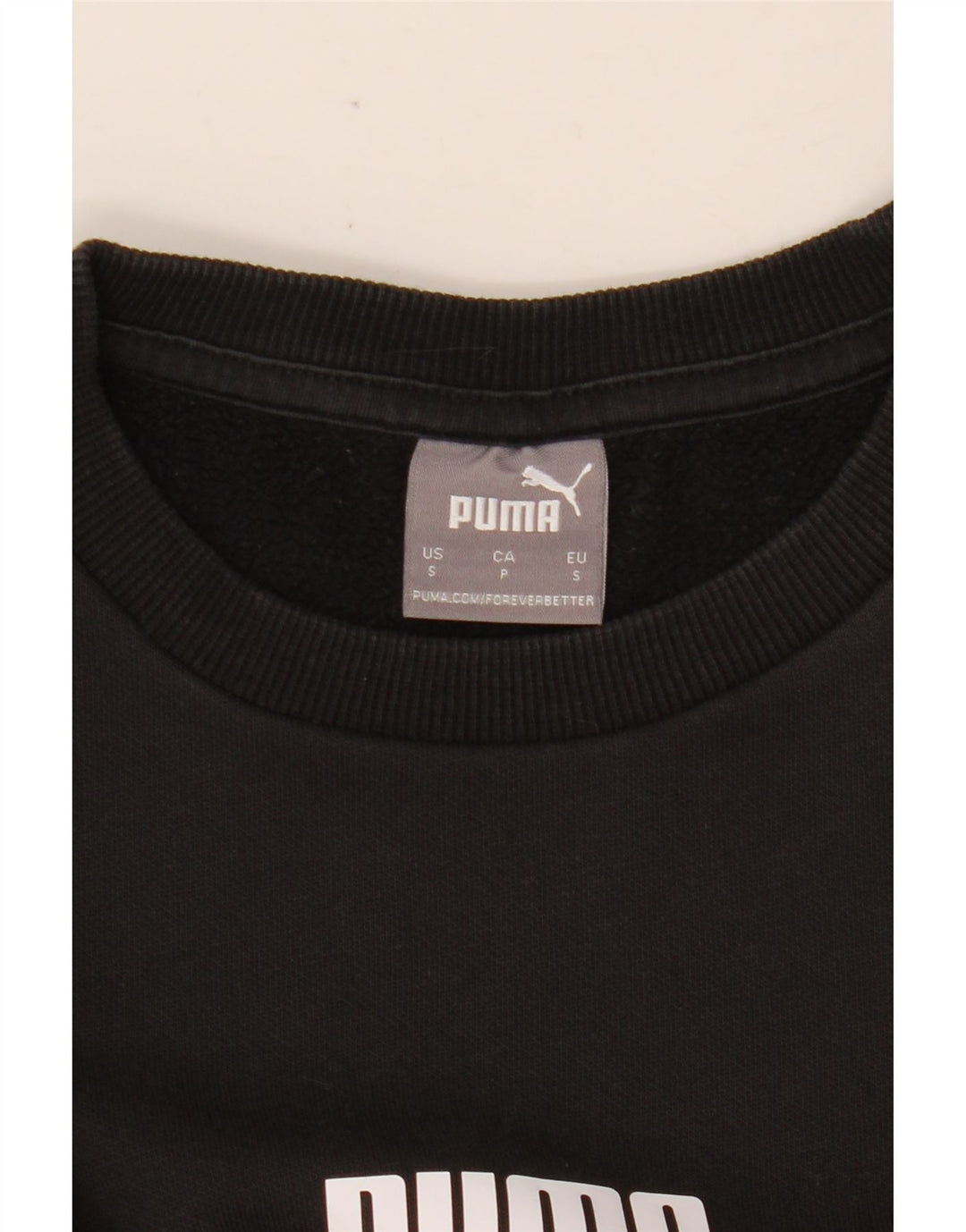 PUMA Sweat-shirt graphique pour femme UK 10 Small Noir