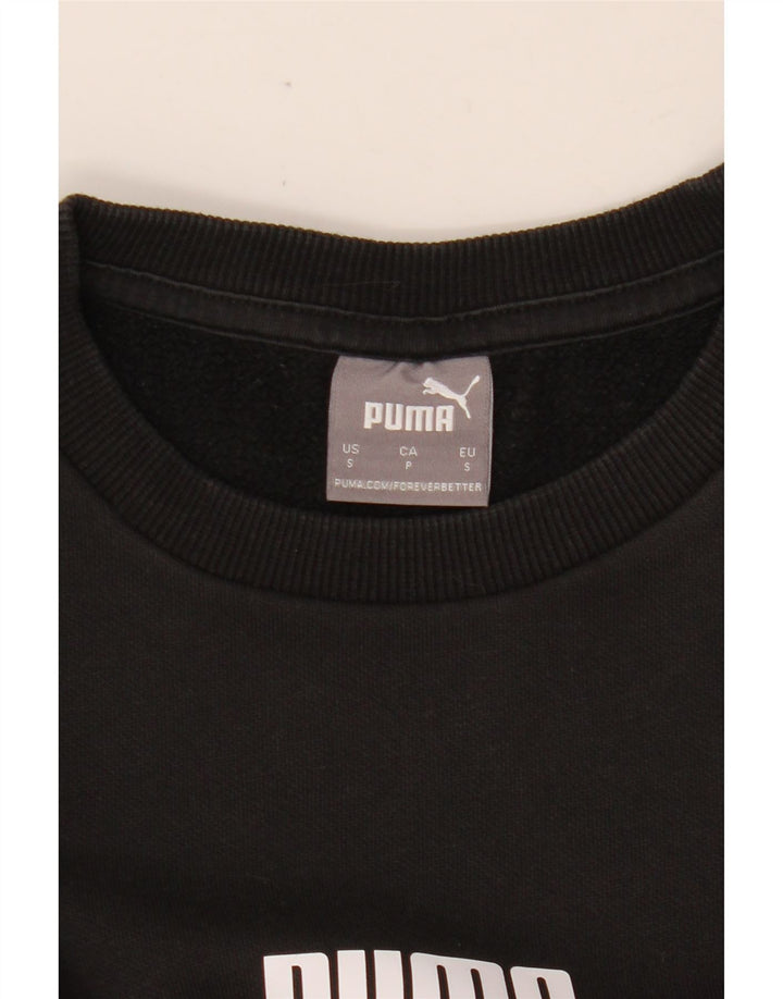 PUMA Sweat-shirt graphique pour femme UK 10 Small Noir