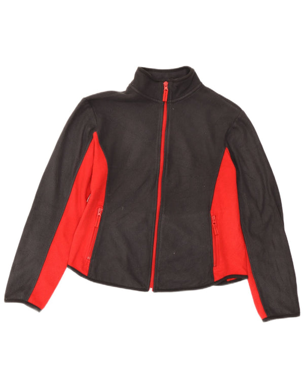 Marks & Spencer Veste polaire pour femme UK 12 Polyester color block rouge moyen