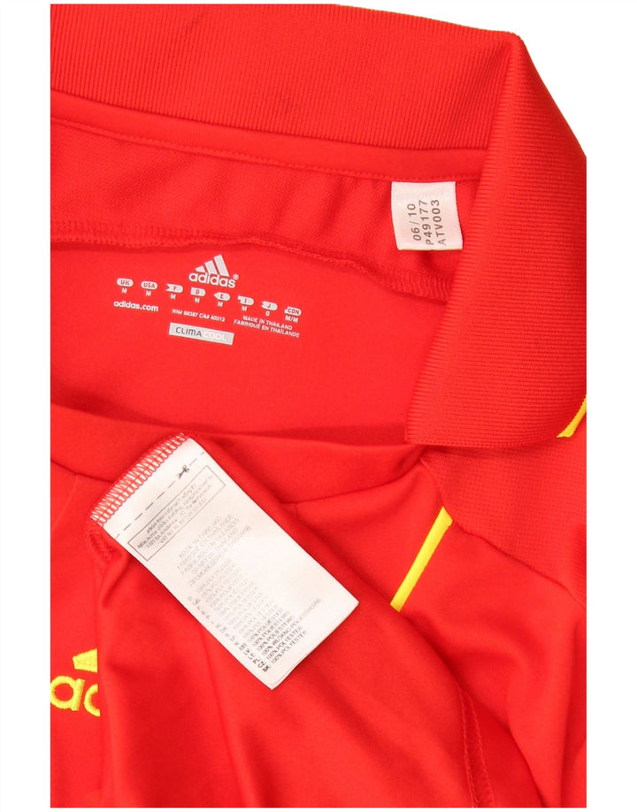 ADIDAS Polo Climacool Homme Rouge Moyen Polyester Colorblock