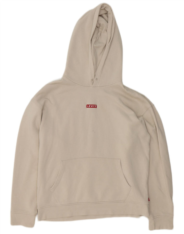 Levi's Sweat à Capuche Relaxed Homme Blanc Moyen Coton