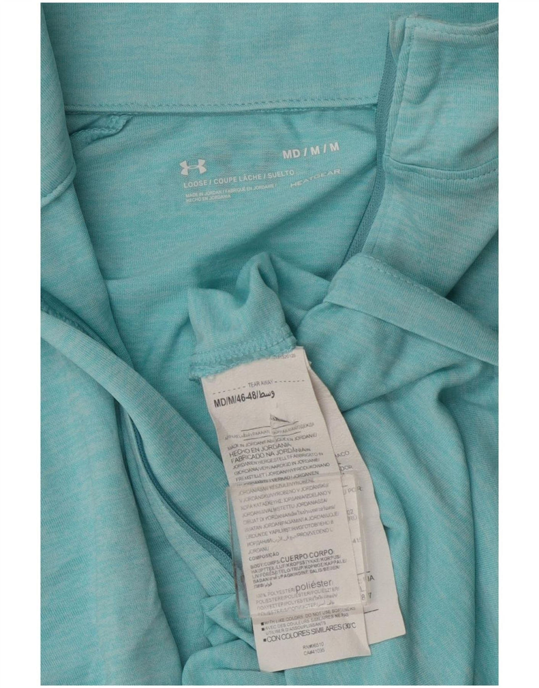 Under Armour Haut de survêtement Heat Gear pour femme UK 14 Bleu moyen