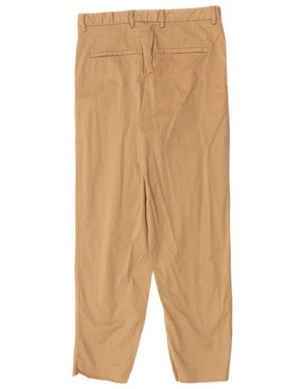 Zara Pantalon Chino Pegged Homme EU 38 Petit W30 L27 Coton Beige