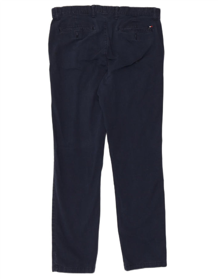 TOMMY HILFIGER Pantalon Chino Slim Fit Homme W34 L32 Bleu Marine Coton