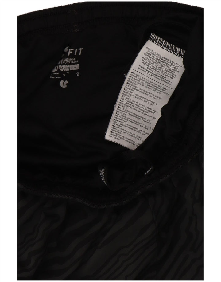 NIKE Short de sport Dri Fit pour hommes à motif abstrait, grand, gris, polyester