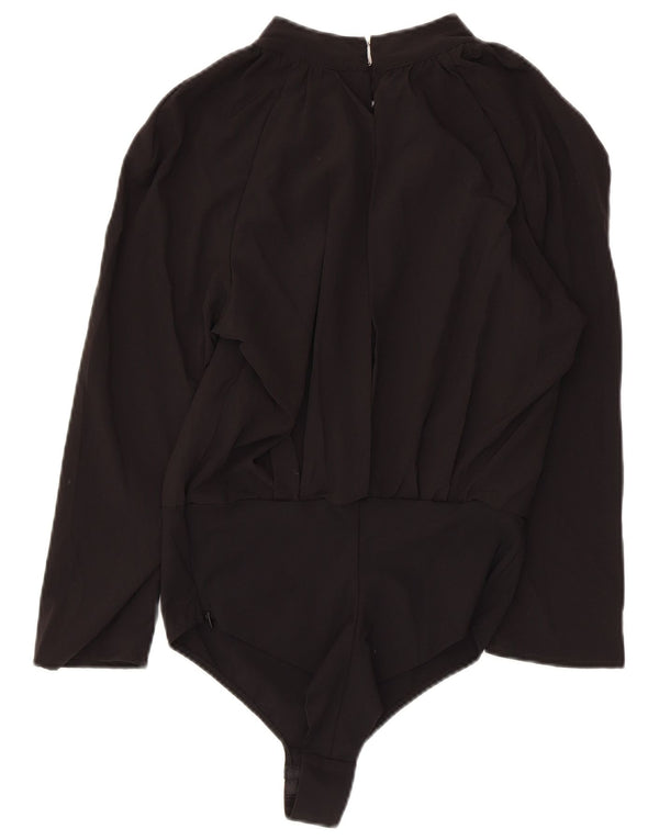 ELISABETTA FRANCHI Womens Bodysuit IT 46 Large Black