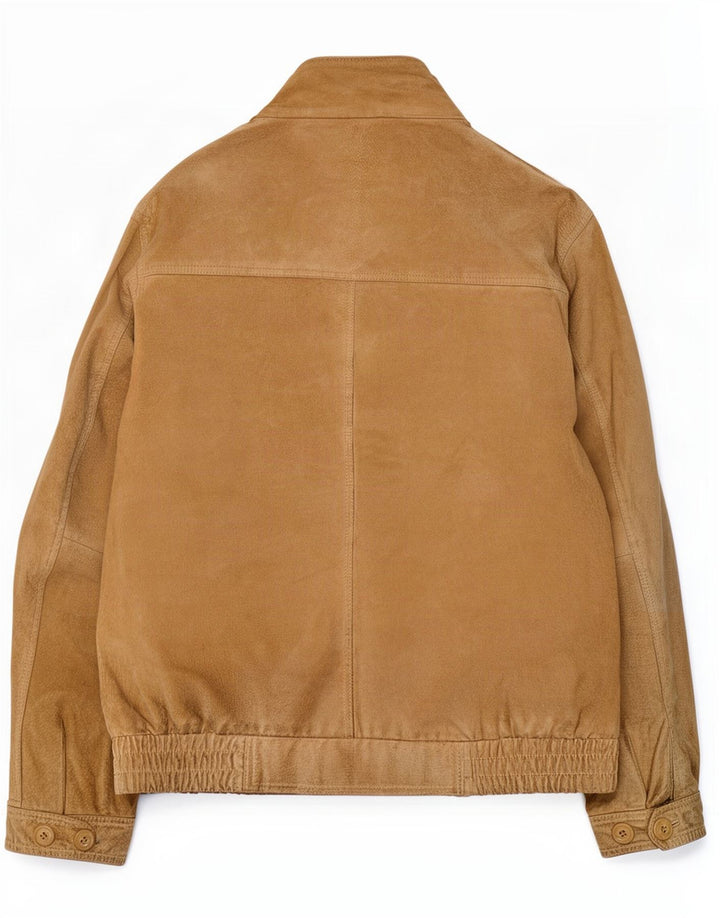 Vintage Veste en daim pour homme IT 54 2XL Cuir beige