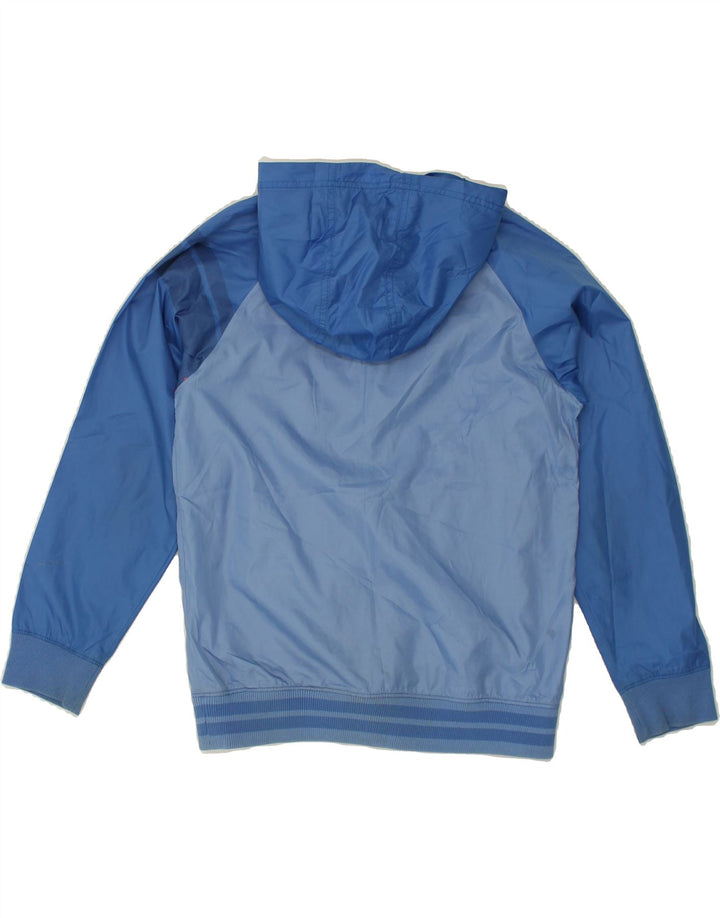 CONVERSE Boys Hooded Rain Jacket 12-13 Years Large Blue Polyester | Vintage Converse | Thrift | Second-Hand Converse | Used Clothing | Messina Hembry 