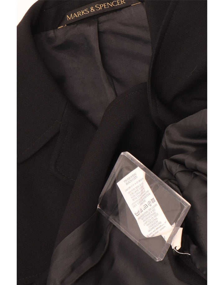 Marks & Spencer Veste St. Michael Blazer pour femme UK 12 Noir moyen