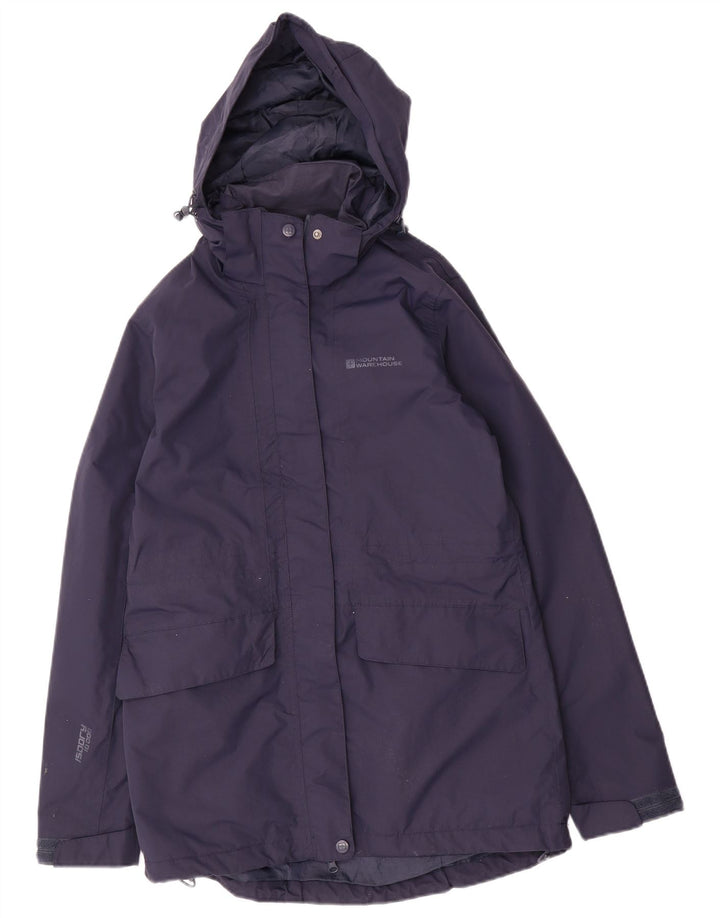 Mountain Warehouse Imperméable à capuche pour femme UK 10 Petit nylon bleu marine
