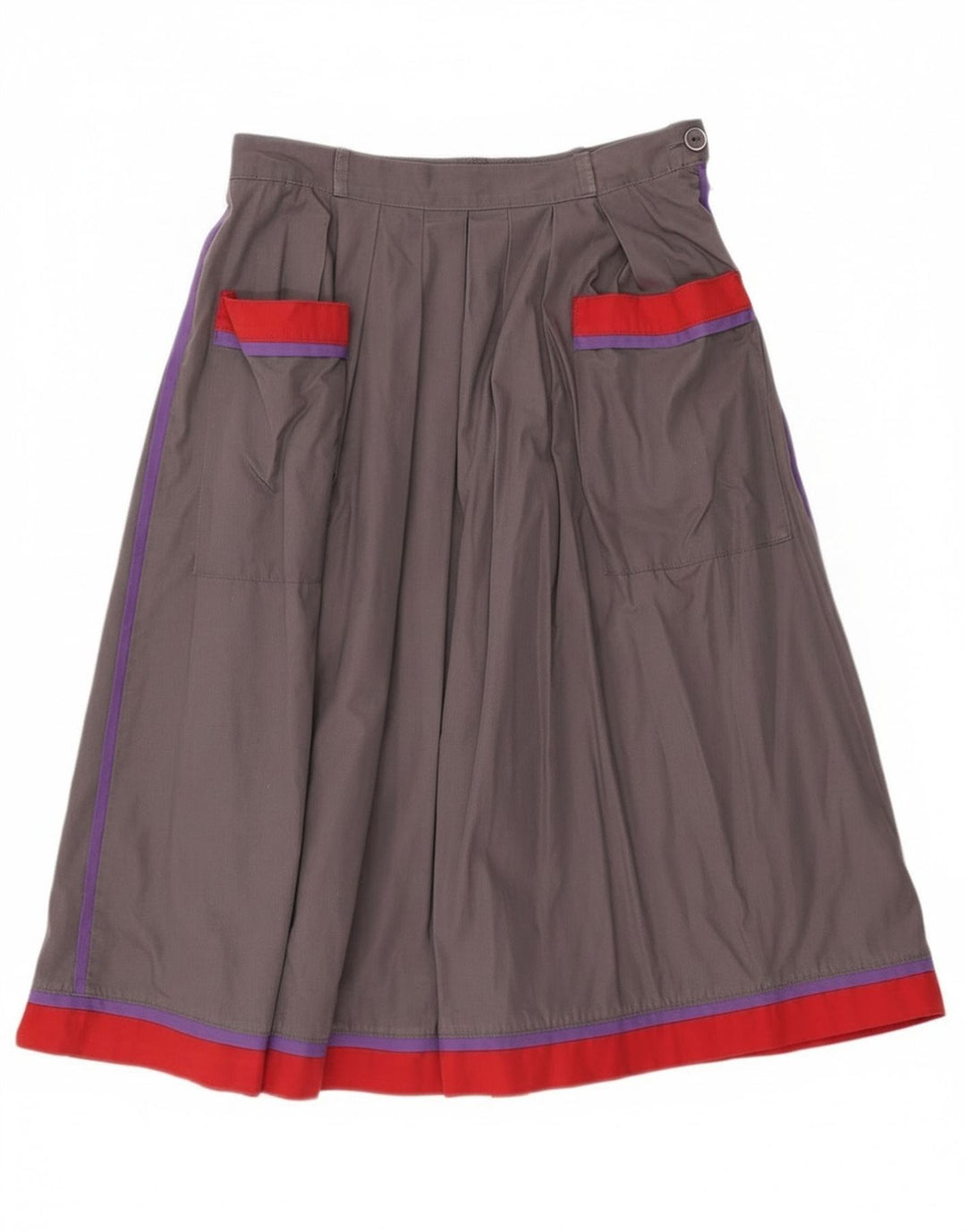 jupe évasée femme vintage EU 40 Medium W28 Grey Colourblock