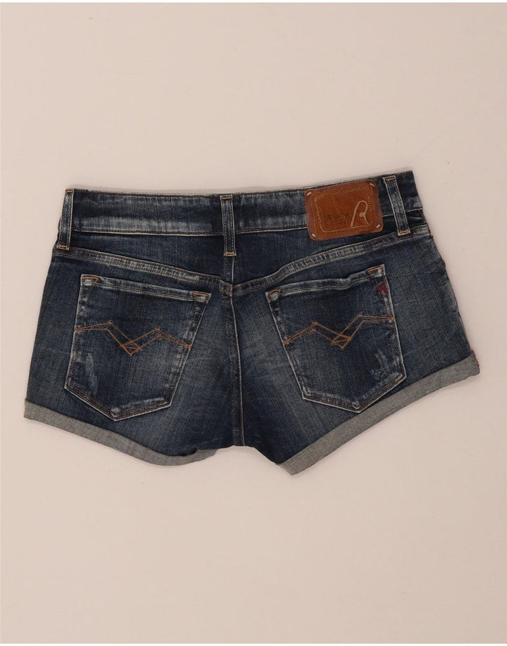 REPLAY Short en Jean Femme W26 Petit Bleu Coton