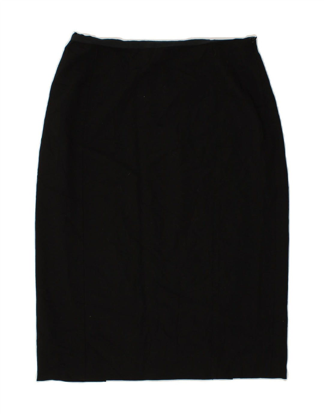 JAEGER Jupe midi femme UK 12 Medium W28 Laine noire