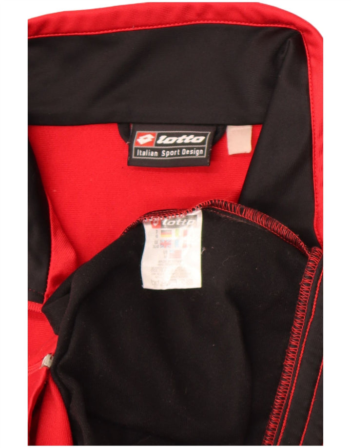 Lotto Veste de survêtement graphique pour homme UK 38/40 Rouge moyen Colourblock