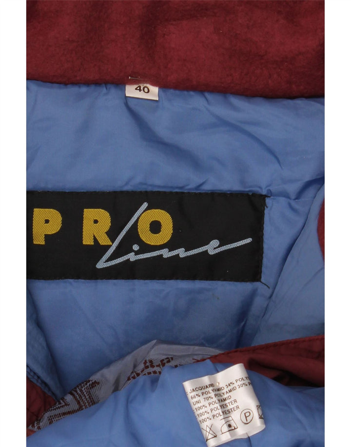 Canyon Veste de ski anorak surdimensionnée pour hommes UK 40 Large Blue Floral Polyamide