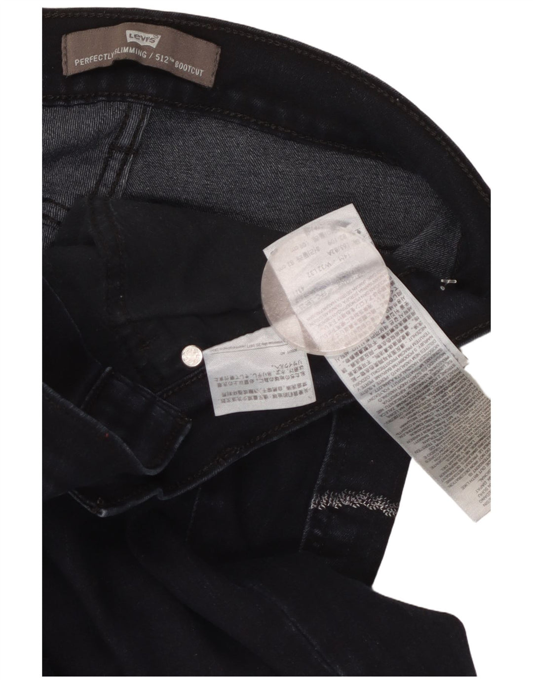 Levi's Jean Bootcut 512 Parfaitement Amincissant Femme W32 L32 Bleu Marine Coton