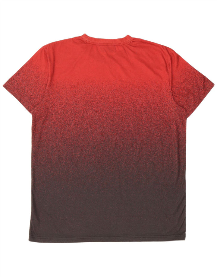 Mckenzie T-Shirt Homme Haut Large Rouge Tie Dye Polyester