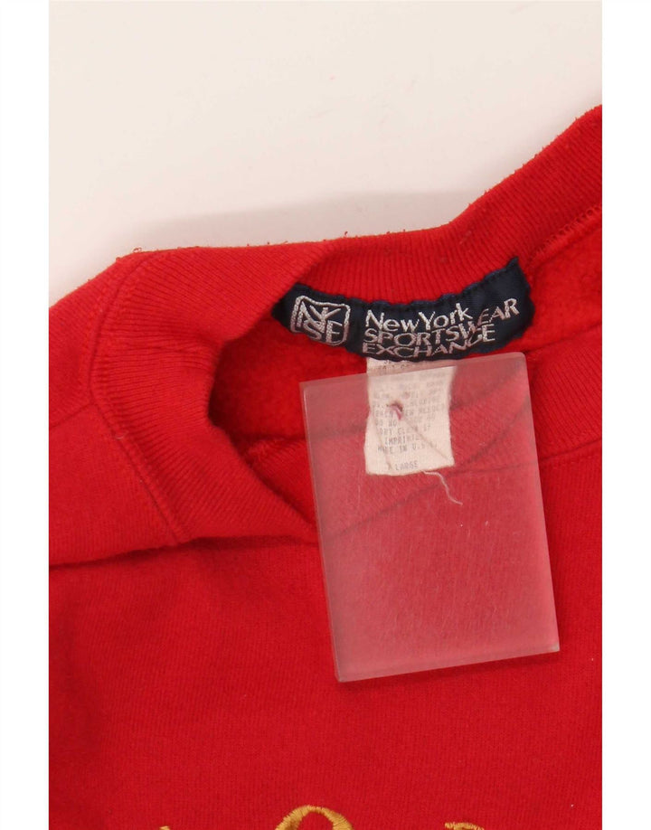 vintage Mens Graphic Sweatshirt Jumper XL Coton Rouge