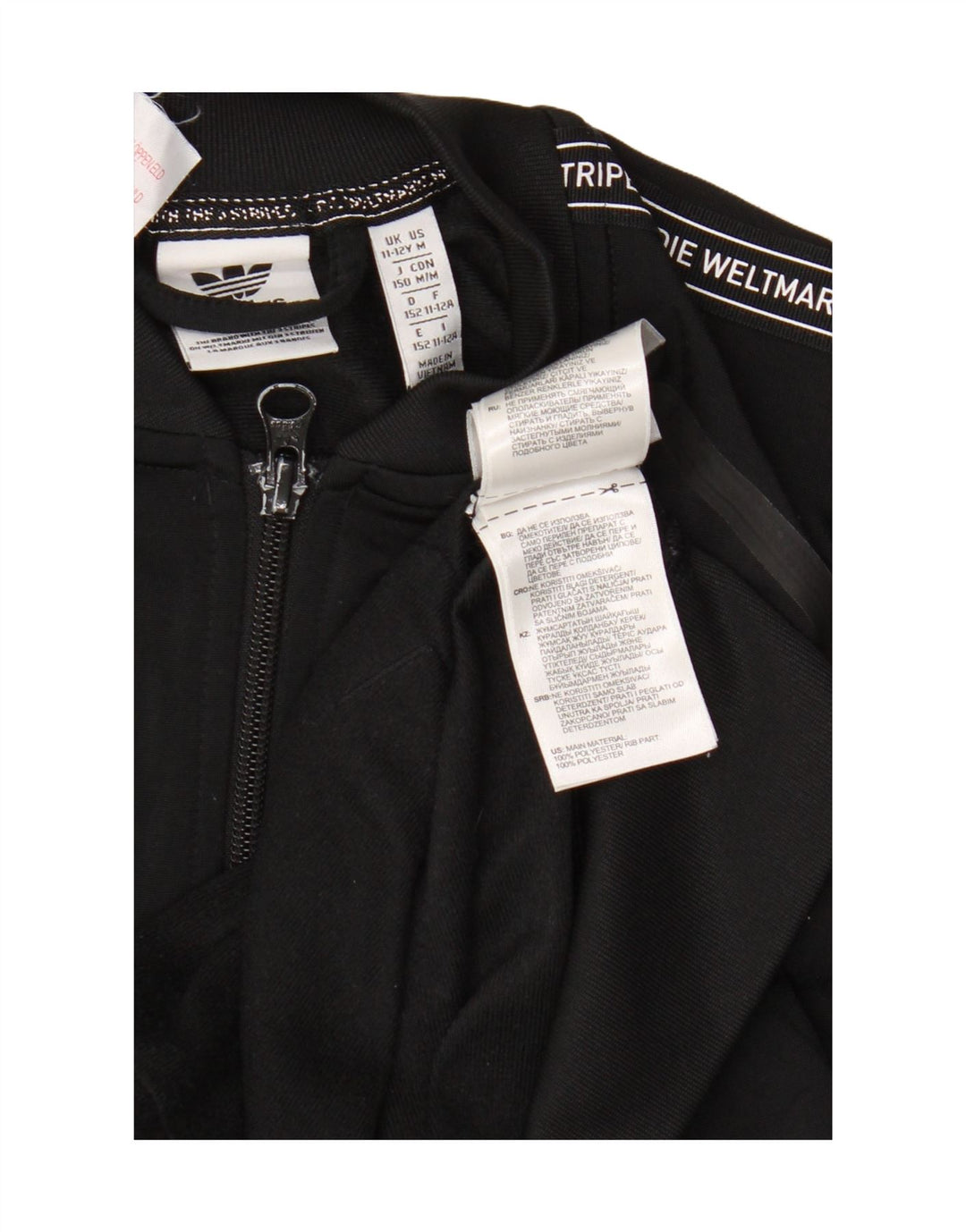 Adidas Veste de Survêtement Graphique Garçon 11-12 ans Noir Polyester