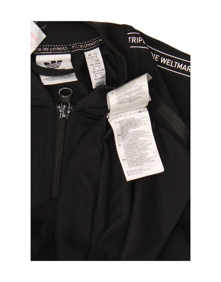 Adidas Veste de Survêtement Graphique Garçon 11-12 ans Noir Polyester