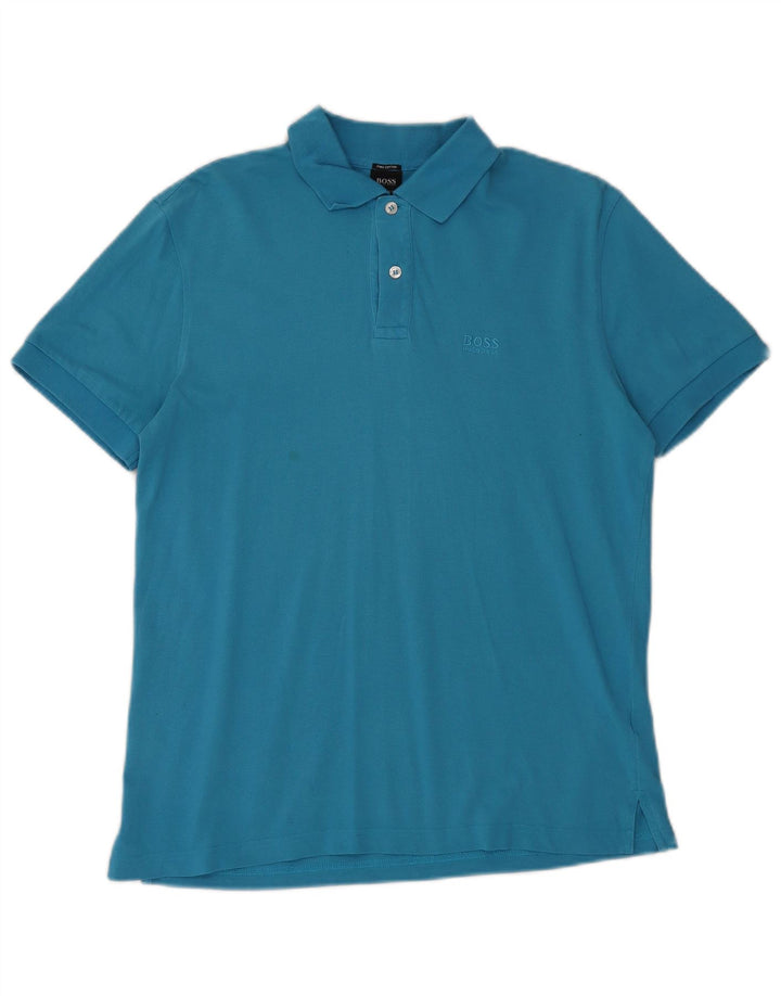 Hugo Boss Polo Regular Fit Coton Bleu Moyen Homme