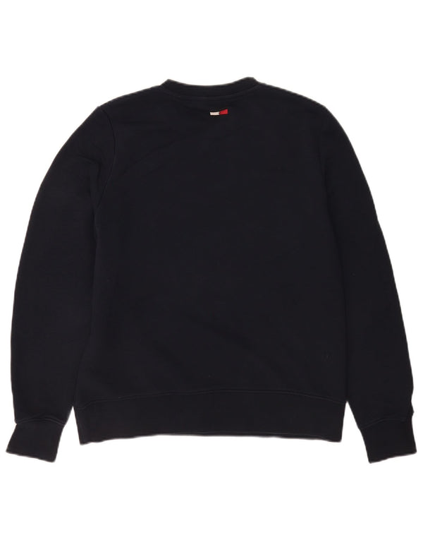 Tommy Hilfiger Sweat-shirt graphique pour femme UK 10 Small Bleu marine