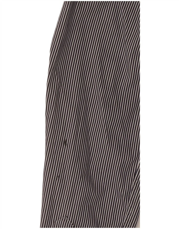 Ted Baker Chemise Homme Taille 2 Petit Coton Rayé Bleu Marine