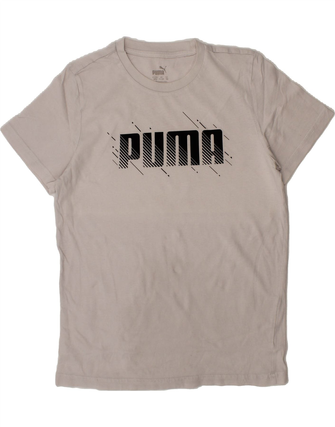 PUMA Boys Graphic T-Shirt Top 11-12 Years White Vintage Puma and Second-Hand Puma from Messina Hembry 