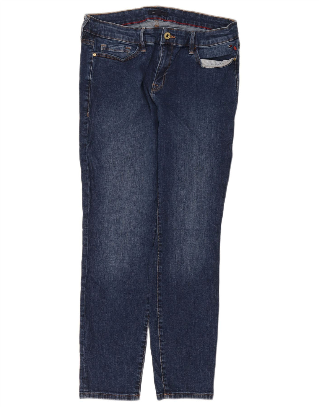 Tommy Hilfiger Jean slim pour femme US 8 Medium W30 L27 Bleu Coton