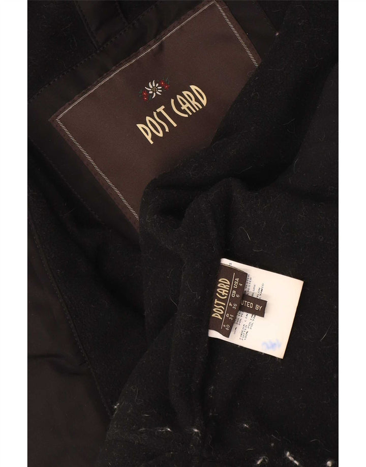 Post Card Veste Bomber À Capuche Femme UK 6 XS Noir Polyamide