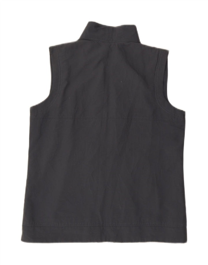 Adidas Veste de survêtement sans manches pour femme UK 12 Gris moyen Polyester