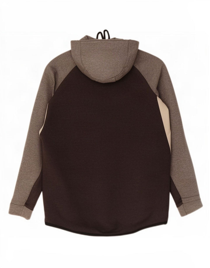 Nike Pull à capuche zippé pour homme - Grand color block - Gris