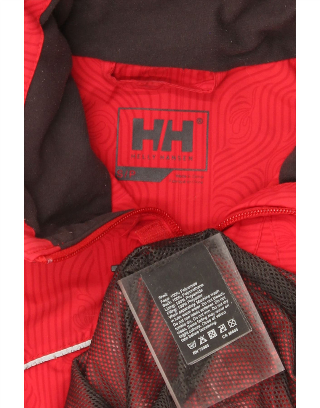 Helly Hansen Veste de pluie à capuche pour homme UK 36 Small Rouge Polyamide