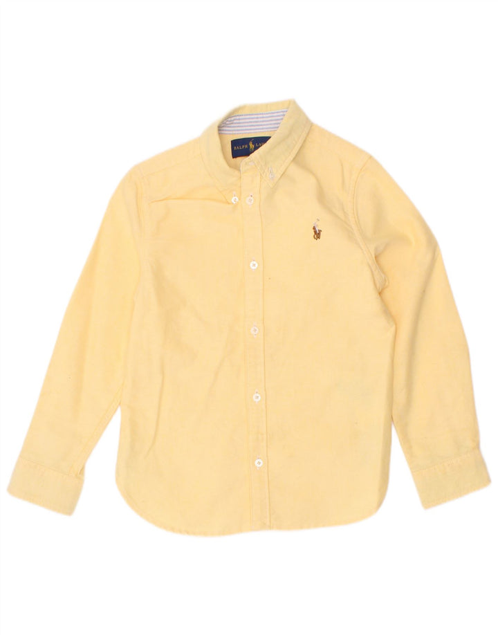 Chemise Ralph Lauren Garçon 4-5 ans Jaune Coton