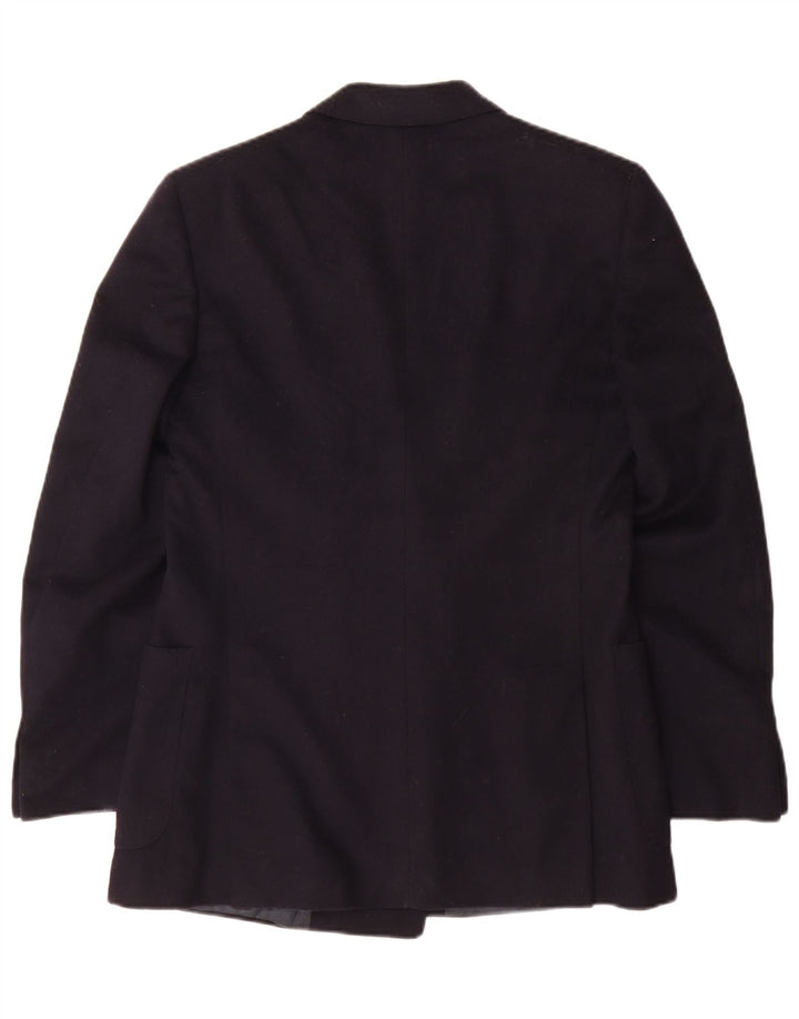 San Remo Veste Blazer Croisée Homme IT 46 Petite Laine Bleu Marine