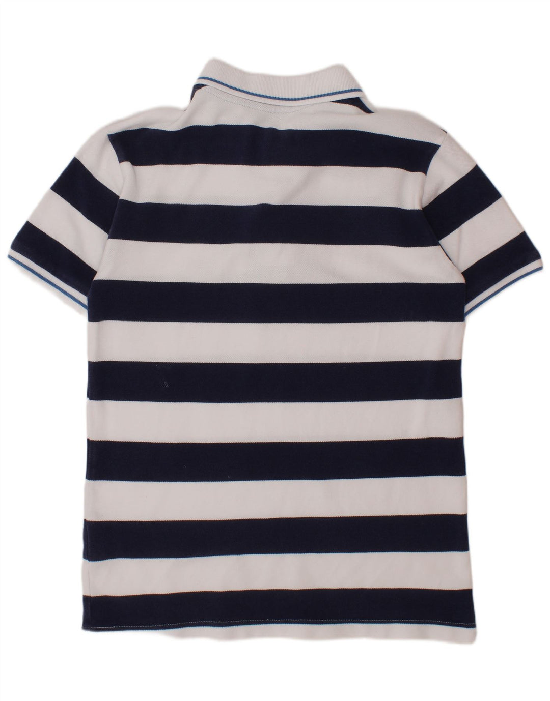 BENETTON Polo Garçon 10-11 ans XL Bleu Marine Rayé Coton