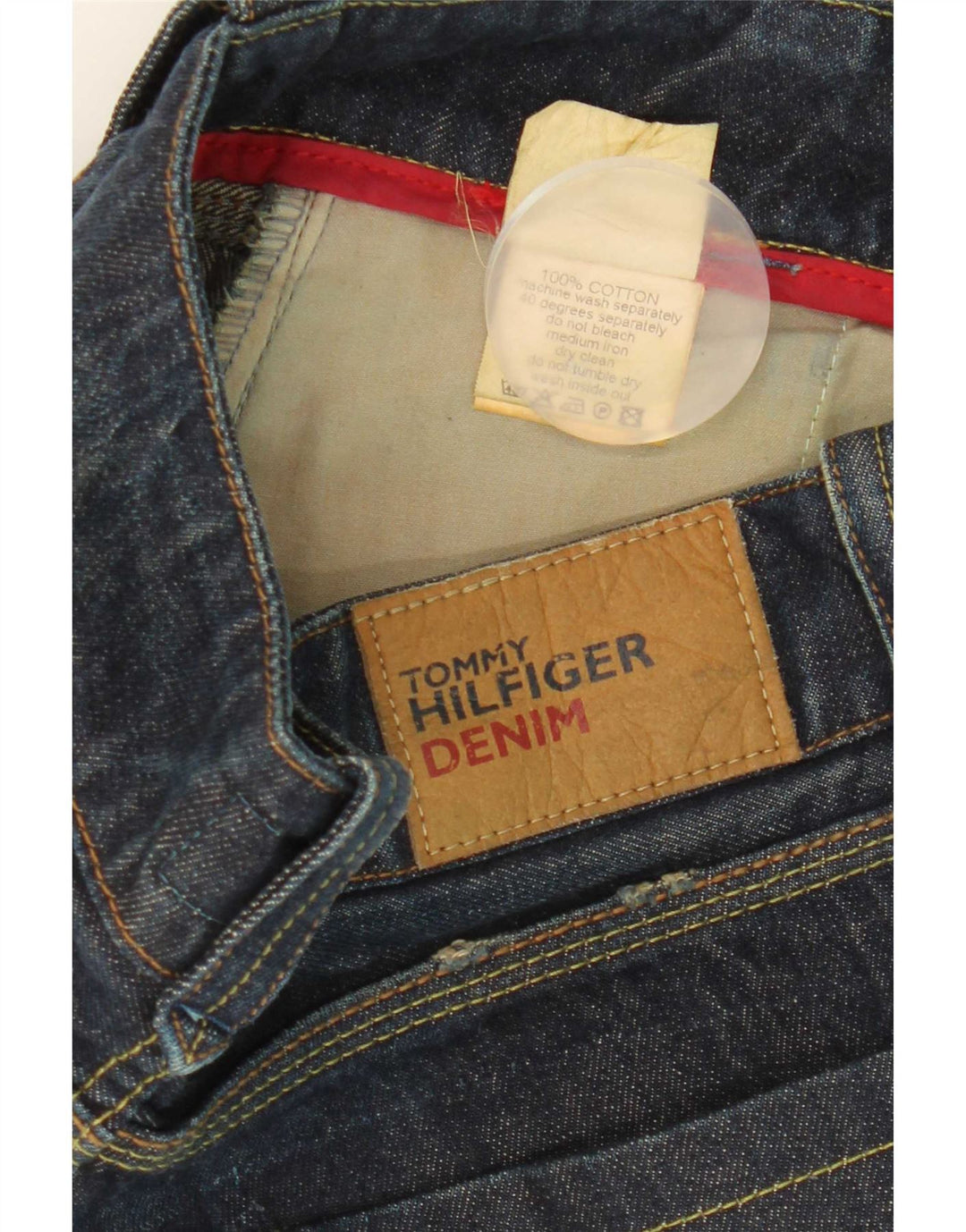 Tommy Hilfiger Jean droit femme W27 L34 bleu coton